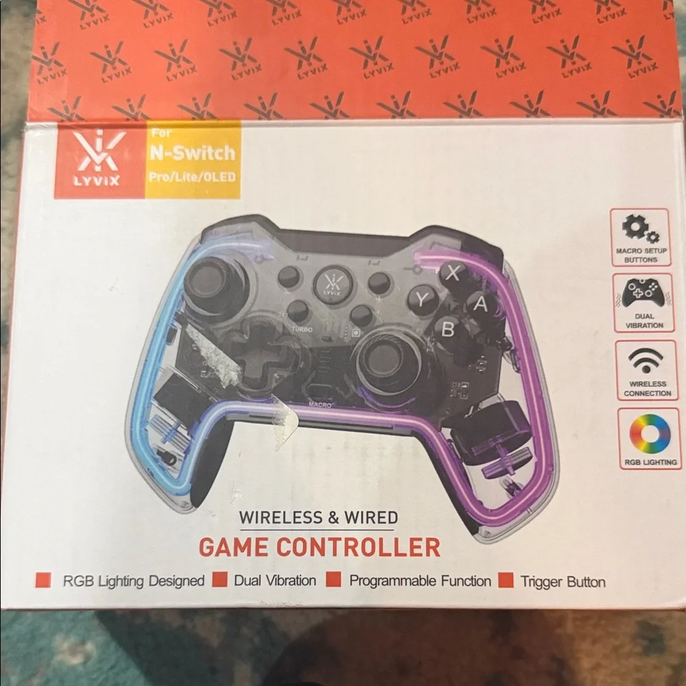 Wireless Multi Color Changing Gaming Controller